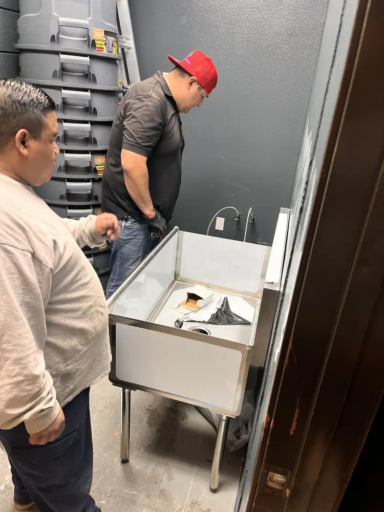 Commercial plumbing and sink installation in Berne